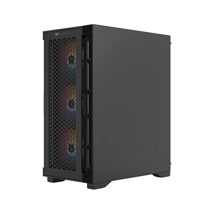 Gabinete Gamer Balam Rush Carbono Twin Mate 5000 / Media Torre / Atx,micro-atx, Mini-atx / 4 Ventiladores Argb / Panel Izq Cristal + Frente Intercambiable Cristal- Mesh / Negro / Br-938839