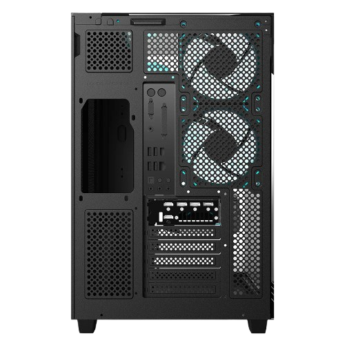 Gabinete Gamer Balam Rush Tank Majestic 7600 / Media Torre / Atx/micro Atx- Mini Itx / Ventiladores Argb / Triple Panel De Cristal Templado / Negro / Br-941495