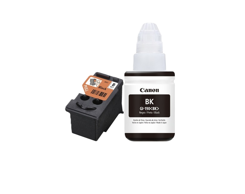 Kit Cabezales,cabezal Bh-1 Negra + Tinta Gi-190 Negra,compatible: G1110,g2100,g2110,g2111,g3100,g3110,g4100,g4110,g4111