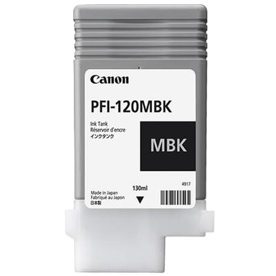 Tanque De Tinta Canon Pfi-120 Mbk Negro Mate,compatible: Tm-200,tm-205,tm-300,tm-305,capacidad 130 Ml