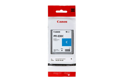 Tanque De Tinta Canon Pfi-030 C Cyan,compatible: Ta-20,ta-30,capacidad 55 Ml