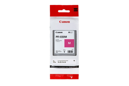Tanque De Tinta Canon Pfi-030 M Magenta,compatible: Ta-20,ta-30,capacidad 55 Ml