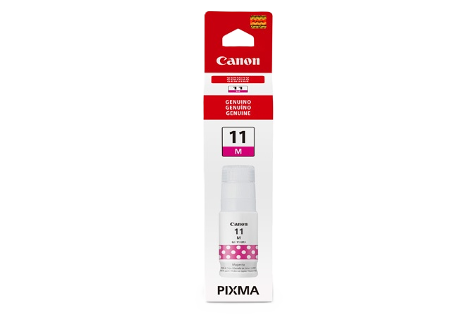 Botella De Tinta Canon Gi-11m Magenta,rendimiento 7,700 Paginas,compatible G3160,g2160.