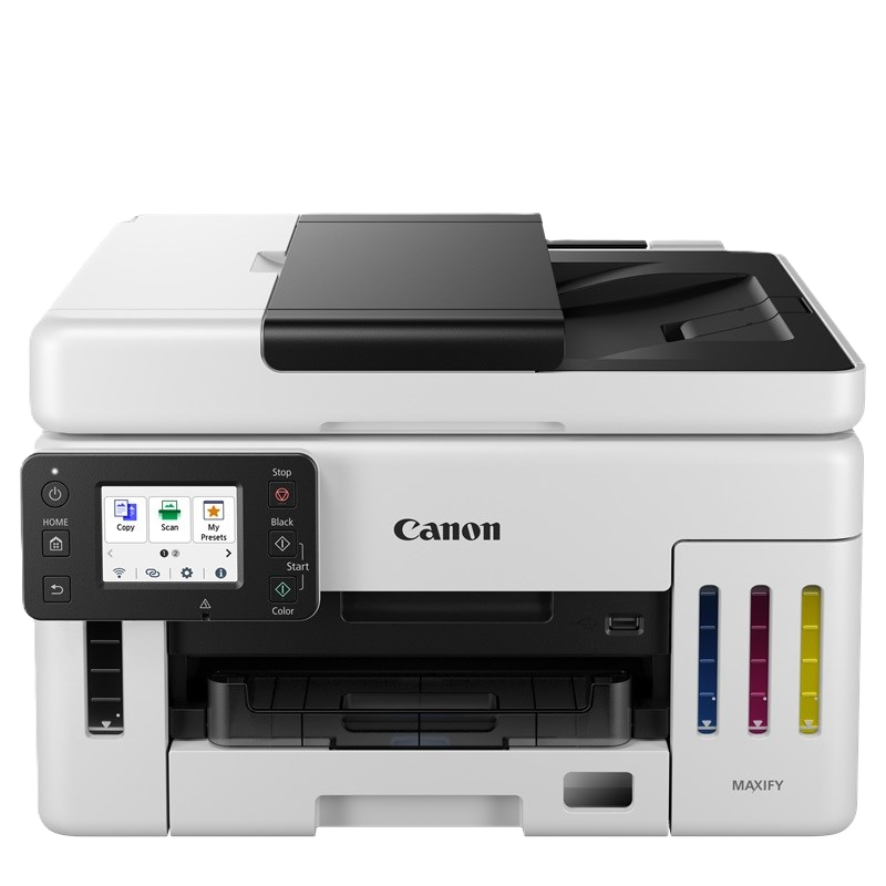 Multifuncional Canon Maxify Gx6110, Tinta Continua Con FunciÓn InalÁmbrica, 45 Ppm En Negro Y 25 Ppm A Color, ImpresiÓn, Copia Y EscÁner, Wi-fi, Usb, Ethemet, Cama Plana Y Adf De 50 Hojas,