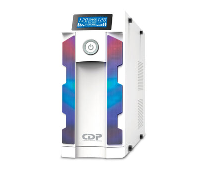 No Break Cdp Gsmart1516 1500va/900w Ups Smart, Avr 16 Salidas, Puerto De Carga Usb 8 Usb-a Y 2 Usb-c, Luz Rgb, Lcd, 120 Vac