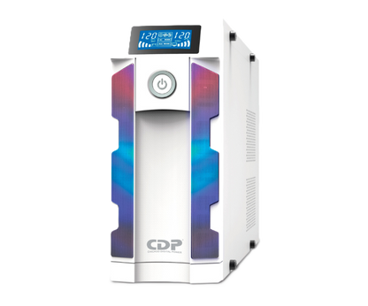 No Break Cdp Gsmart1516 1500va/900w Ups Smart, Avr 16 Salidas, Puerto De Carga Usb 8 Usb-a Y 2 Usb-c, Luz Rgb, Lcd, 120 Vac