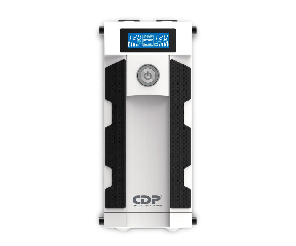 No Break Cdp Gsmart1516 1500va/900w Ups Smart, Avr 16 Salidas, Puerto De Carga Usb 8 Usb-a Y 2 Usb-c, Luz Rgb, Lcd, 120 Vac