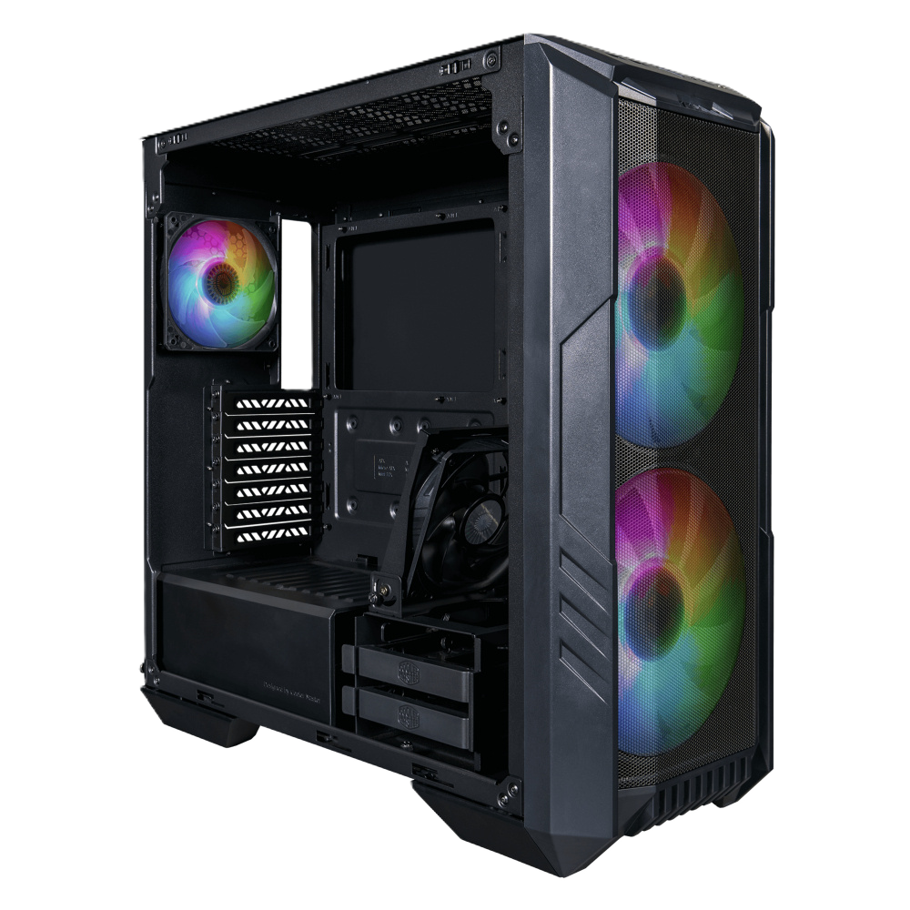 Gabinete Cooler Master Masterbox Haf 500/ Negro/midi Tower/micro-atx/ventana Argb.