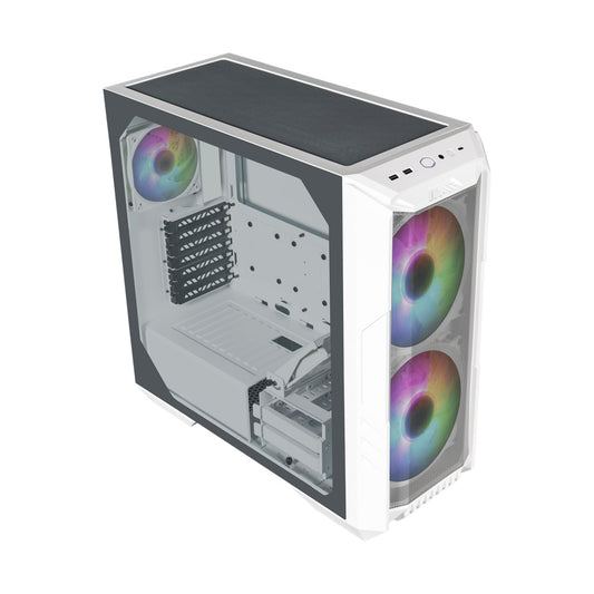 Gabinete Cooler Master Masterbox Haf 500/blanco/midi Tower/micro-atx/ventana Argb.