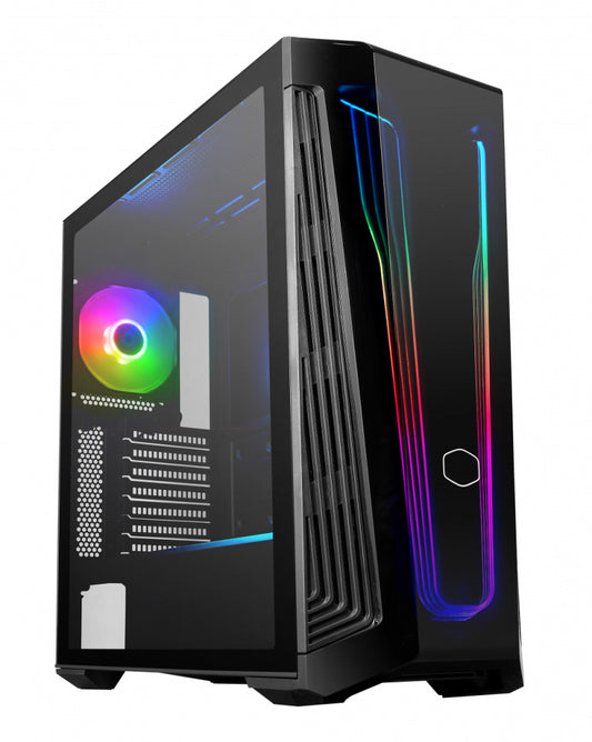 Gabinete Cooler Master Masterbox 540 Con Ventana Argb, Mid-tower, Mini Itx/micro Atx/atx/e-atx, Usb 3.2, Sin Fuente, Negro