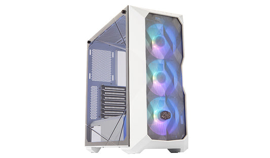 Gabinete Cooler Master Td500 Mesh/blanco/media Torre/itx/atx/ssi Ceb/eatx/cristal Templado/argb/gamer