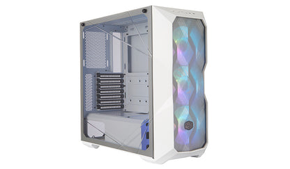 Gabinete Cooler Master Td500 Mesh/blanco/media Torre/itx/atx/ssi Ceb/eatx/cristal Templado/argb/gamer