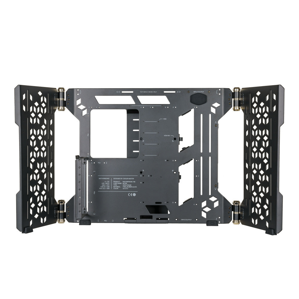 Gabinete Cooler Master Masterframe 700 Con Ventana, Full Tower, Atx/eatx/micro-atx/mini-itx/ssi Ceb/xl-atx, Usb 3.1/3.2, Sin Fuente, Sin Ventiladores Instalados, Negro
