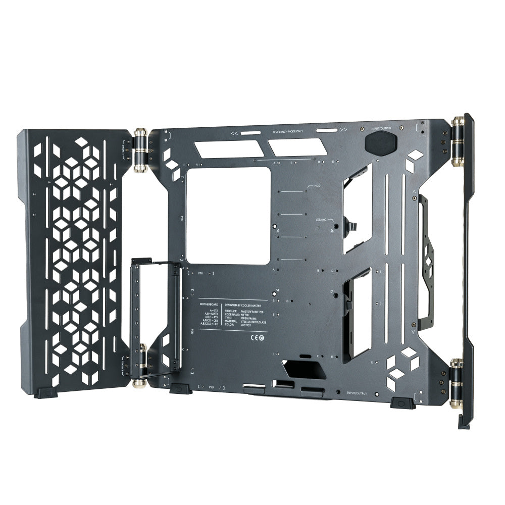 Gabinete Cooler Master Masterframe 700 Con Ventana, Full Tower, Atx/eatx/micro-atx/mini-itx/ssi Ceb/xl-atx, Usb 3.1/3.2, Sin Fuente, Sin Ventiladores Instalados, Negro
