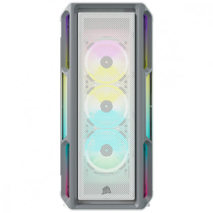 Gabinete Corsair Icue 5000t/blanco/semi- Torre/atx /cristal Templado/rgb /gamer (cc-9011231-ww)