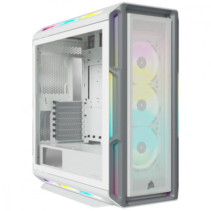Gabinete Corsair Icue 5000t/blanco/semi- Torre/atx /cristal Templado/rgb /gamer (cc-9011231-ww)