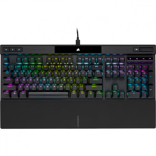 Teclado Corsair K70 Rgb Pro/Óptico-mecÁnico/led Rgb Retroiluminado/corsair Opx/negro/teclas Pbt Negras/ (ch-910941a-na)