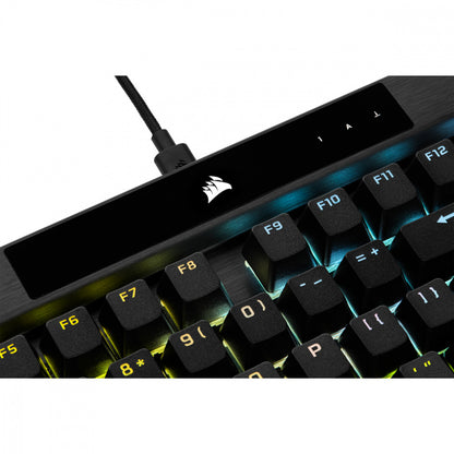 Teclado Corsair K70 Rgb Pro/Óptico-mecÁnico/led Rgb Retroiluminado/corsair Opx/negro/teclas Pbt Negras/ (ch-910941a-na)