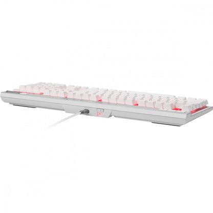 Teclado Corsair K70 Rgb Pro/ Óptico-mecÁnico/ Led Rgb Retroiluminado /corsair Opx/blanco/ Teclas Pbt Blancas/ (ch-910951a-na)
