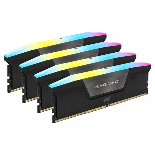 Memoria Ram Corsair Ddr5 Vengeance Rgb 96gb 4 X 24gb 6000mt/s Cl30 Black