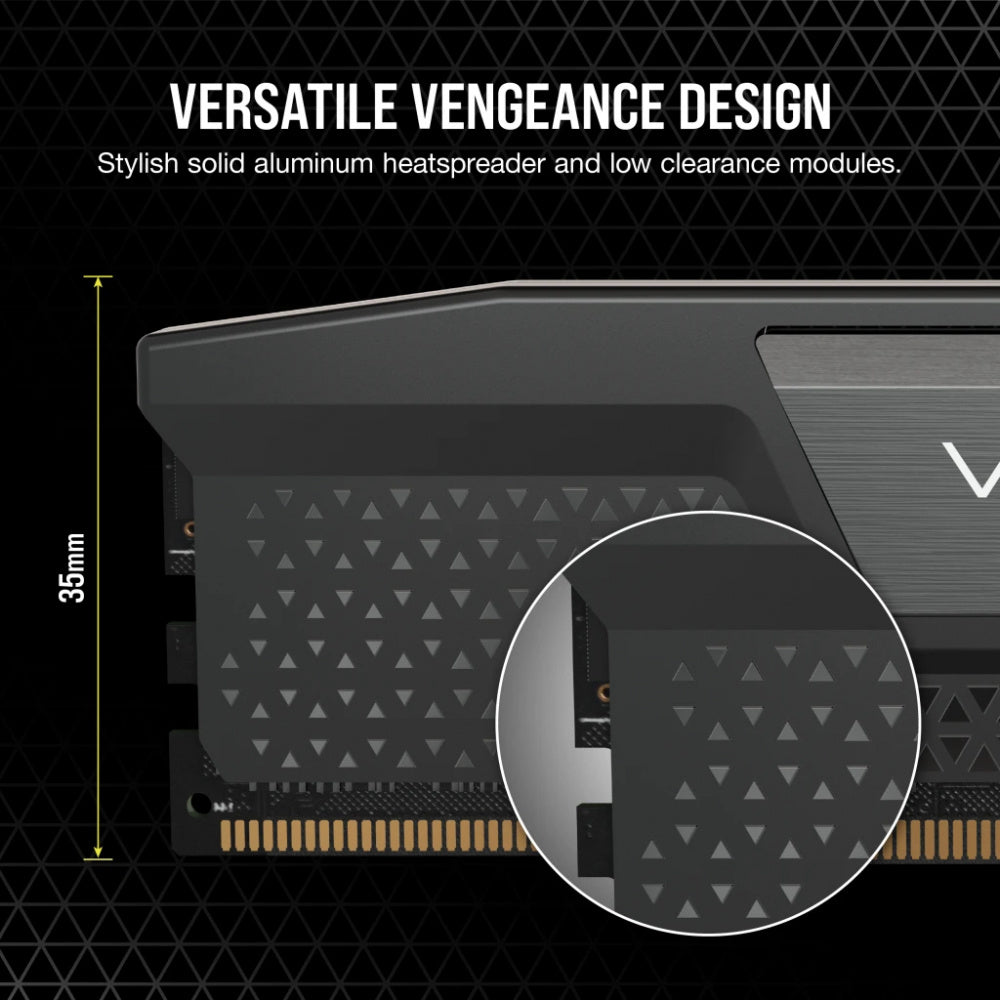 Memoria Ram Corsair Ddr5 Vengeance 48gb 2 X 24gb 6000mt/s Cl30 Black