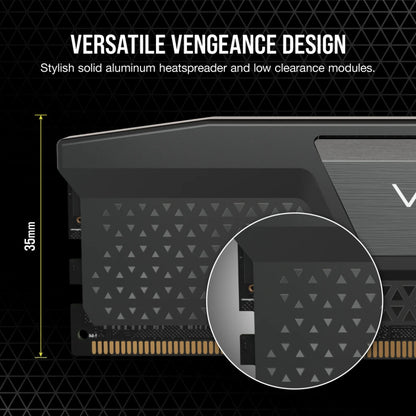 Memoria Ram Corsair Ddr5 Vengeance 48gb 2 X 24gb 6000mt/s Cl30 Black