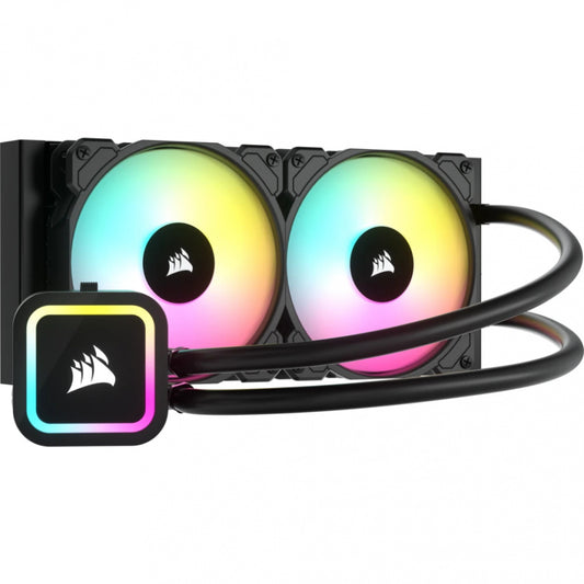 Disipador Con Enfriamiento Liquido Corsair Icue H100x /240 Mm/ S-1700 1200/am5 Am4/ Rgb Cw-9060065-w