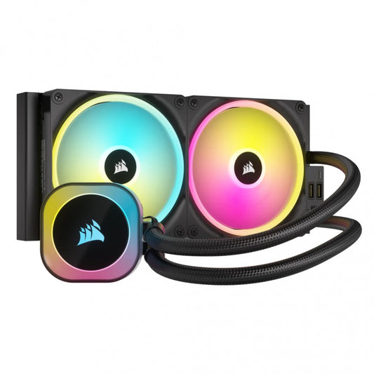 Disipador Con Enfriamiento Liquido Corsair Icue Link H115i / 280 Mm/ S-1700 1200/ Am5 Am4/ Rgb