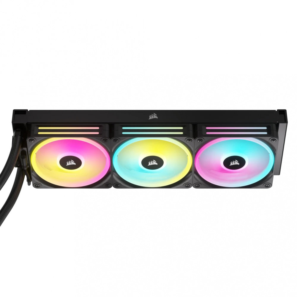 Disipador Con Enfriamiento Liquido Corsair Icue Link H150i Aio / 360 Mm/ S-1700 1200/ Am5 Am4/ Rgb Negro