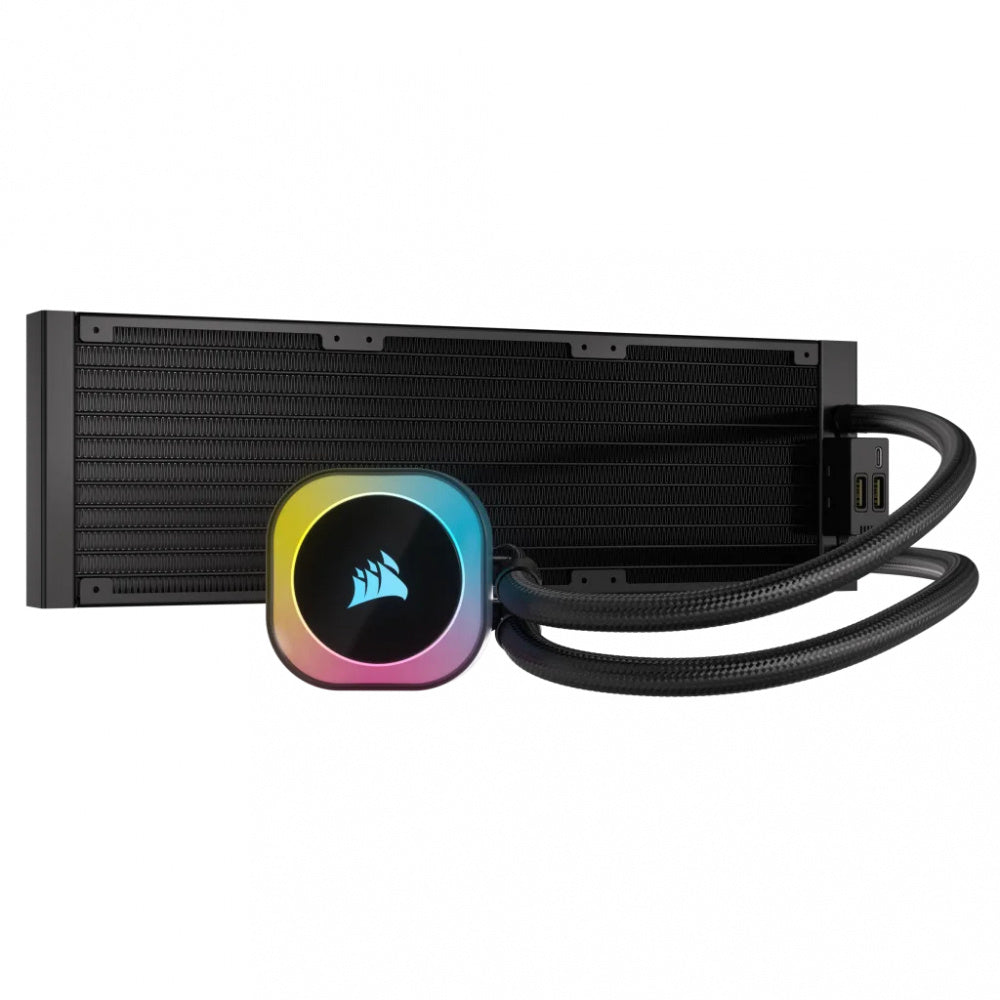 Disipador Con Enfriamiento Liquido Corsair Icue Link H150i Aio / 360 Mm/ S-1700 1200/ Am5 Am4/ Rgb Negro