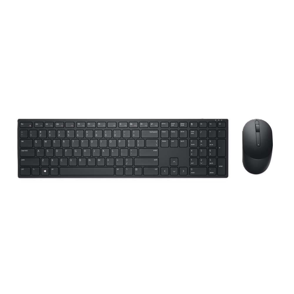 Kit Teclado Y Mouse Dell Pro Km5221w Inalambrico En Ingles  | Negro |580-ajis |