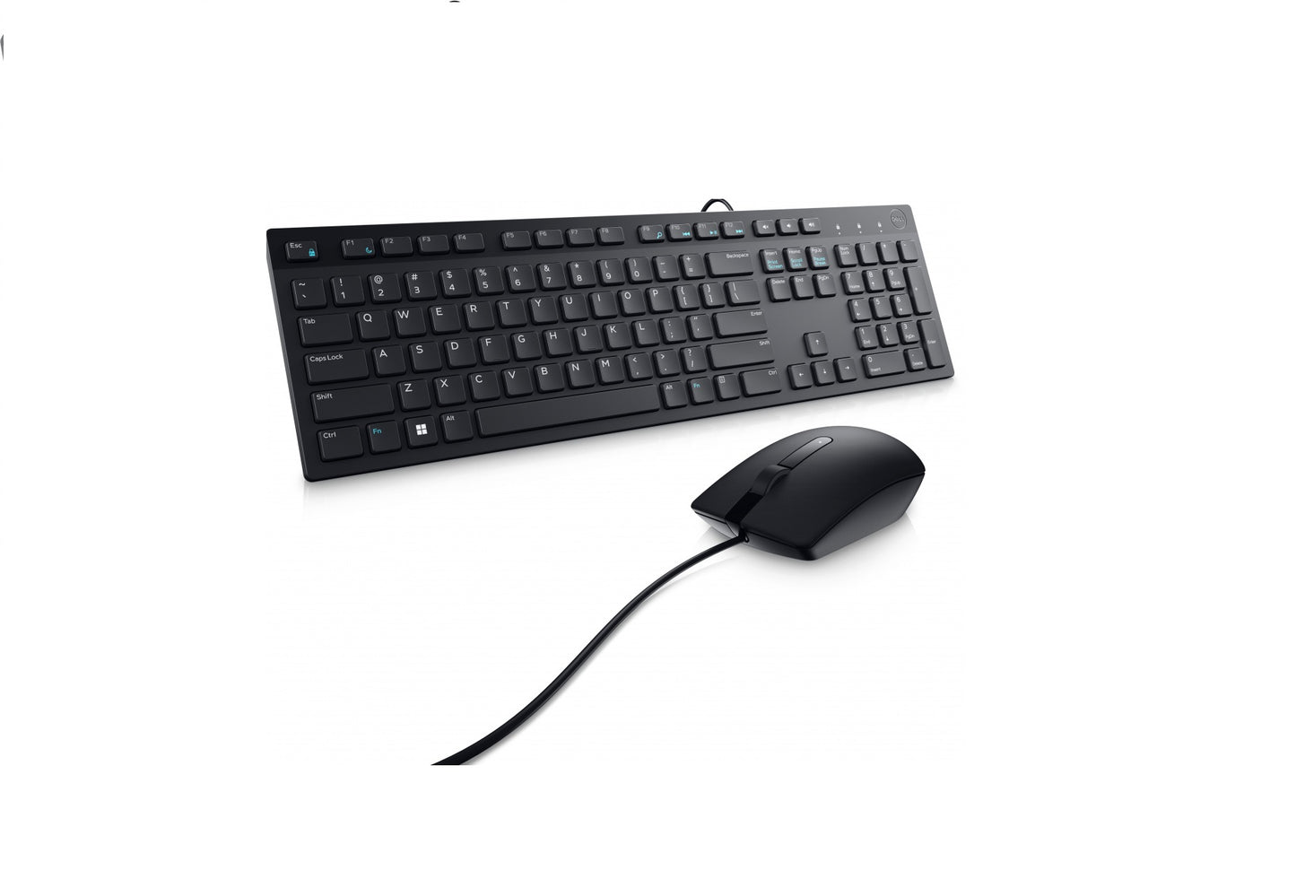 Kit Teclado Y Mouse Dell Km300c Alambrico De 105 Teclas En EspaÑol Color Negro