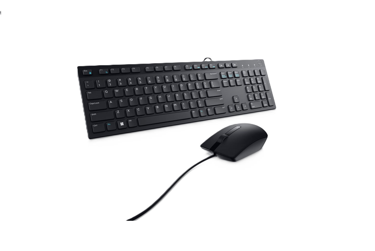 Kit Teclado Y Mouse Dell Km300c Alambrico De 105 Teclas En EspaÑol Color Negro