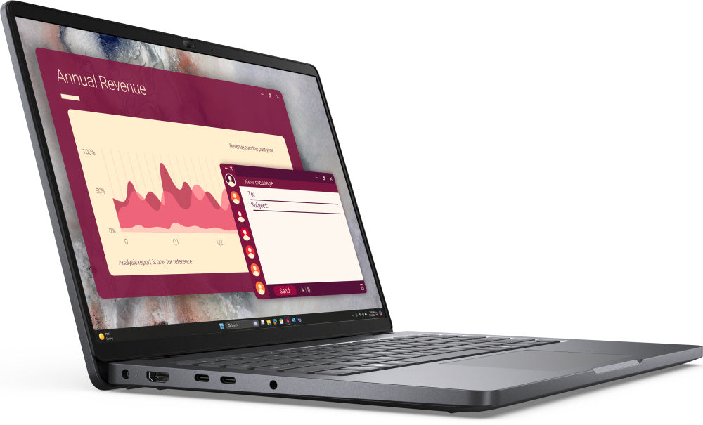 Laptop Dell Pro 14 | Ai Pc | Intel Core Ultra 5 255u 12 Tops | 16 Gb (1x16 Gb) |  512 Gb Ssd (qcl) | 14 Fhd | Win11 Pro | 1 AÑo De Garantia  7xnfp