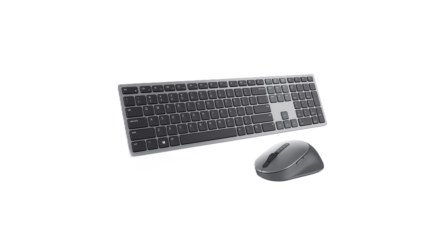 Kit Teclado Y Mouse Dell Km7321w Inalambrico Usb Bluetooth Gris 580-ajiy