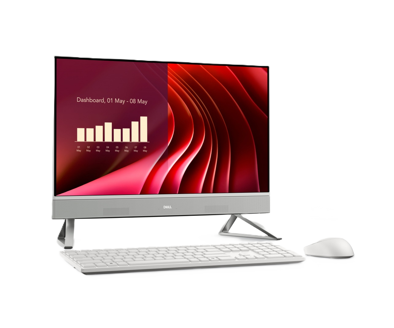 Todo En Uno Aio Dell 24 Ecs24250 Intel Core I7-1355u 16gb , 1tb Ssd 23.8 Pulgadas Win 11 Home Hdmi, White Xnt23