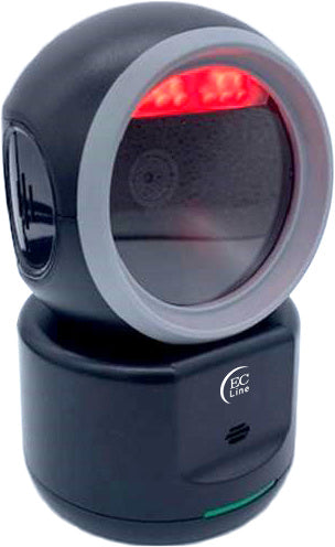 Lector De Codigo De Barras, Ec Line Ec-2600-2d, Laser, Omnidireccional, Lectura 1d Y 2d, Conexion Usb