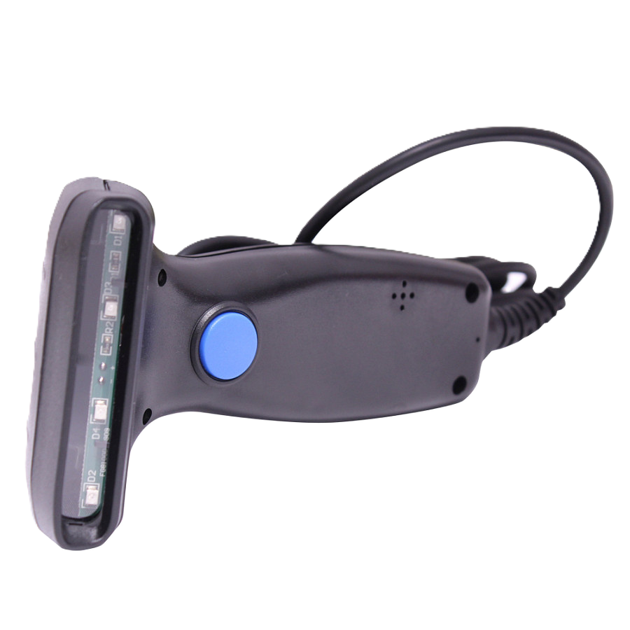 Lector De Codigo De Barras Ec Line Ec-cd-8100, Negro, Ccd, Usb, 1d, 100 Lecturas Por Segundo, Resistente A Caidas De 1.5 Mts