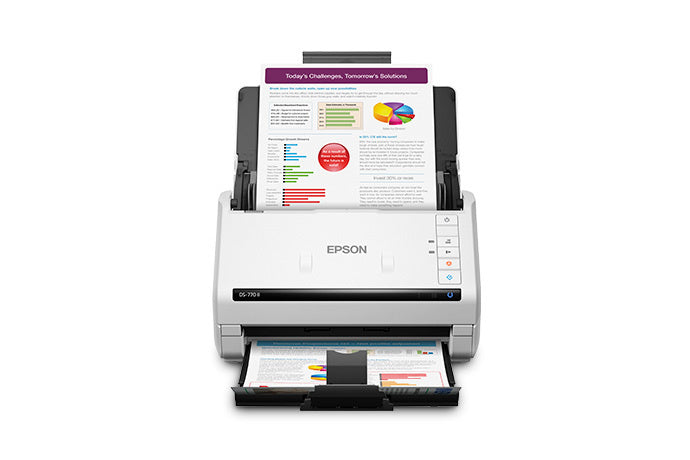Escaner Epson Ds-770 Ii, 45 Ppm/90 Ipm, 600 Dpi, 30 Bits, Usb, Adf, Duplex