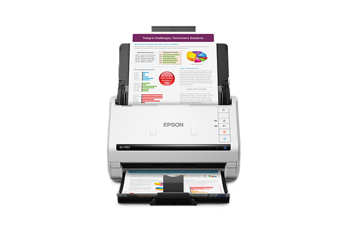 Escaner Epson Ds-770 Ii, 45 Ppm/90 Ipm, 600 Dpi, 30 Bits, Usb, Adf, Duplex