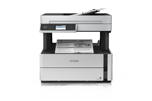 Multifuncional Epson M3170, 39 Ppm Negro, Tinta Continua, Ecotank, Adf, Fax, Usb, Wifi, Red, Monocromatica