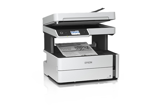 Multifuncional Epson M3180, 39 Ppm Negro, Tinta Continua, Ecotank, Usb, Wifi, Red, Adf, Monocromatica