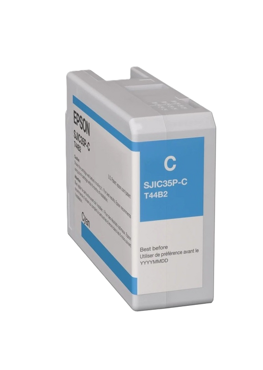 Cartucho Epson Modelo Sjic35p-c Cyan, Para Colorworks C6500 / C6000