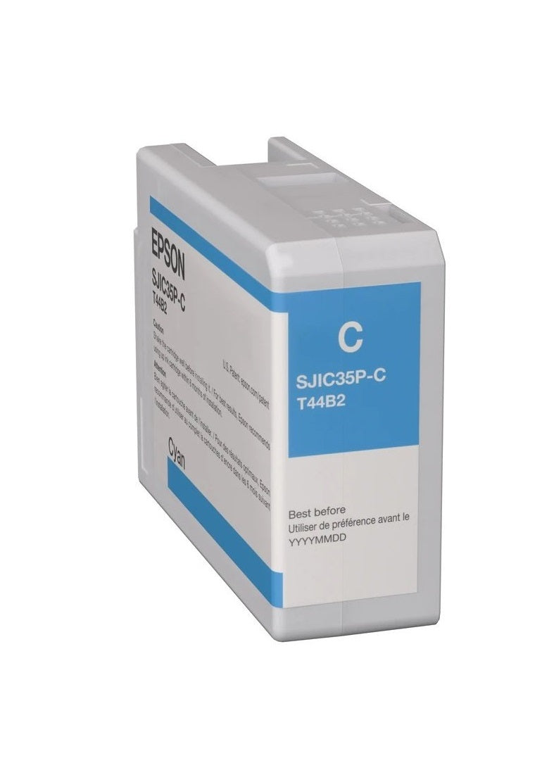 Cartucho Epson Modelo Sjic35p-c Cyan, Para Colorworks C6500 / C6000