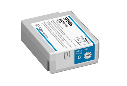 Cartucho Epson Modelo Sjic41p Cyan, Para Tm-c4000