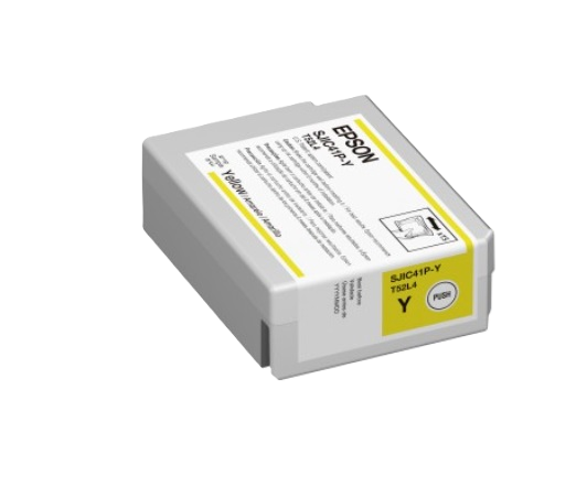 Cartucho Epson Modelo Sjic41p Amarillo, Para Tm-c4000