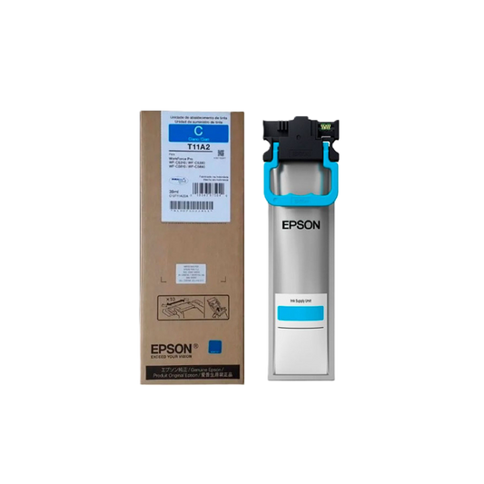 Bolsa De Tinta Epson T11a220-al Alto Rendimiento Cyan 39 Ml, Rendimiento 5,000 Impresiones, Costo Pp $0.19c