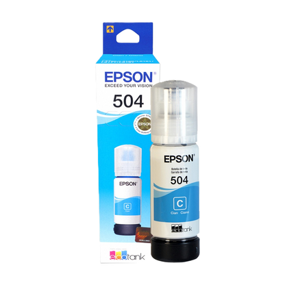 Cartucho Epson Modelo T504 Cyan, Para L4150, L4160, L6161, L6171, L6191