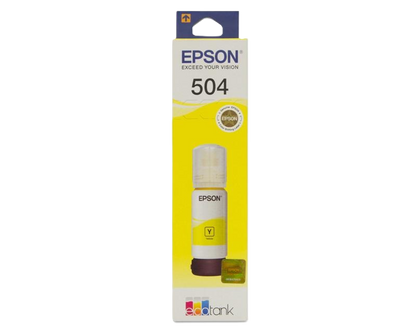 Cartucho Epson Modelo T504 Amarillo, Para L4150, L4160, L6161, L6171, L6191