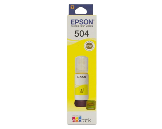 Cartucho Epson Modelo T504 Amarillo, Para L4150, L4160, L6161, L6171, L6191